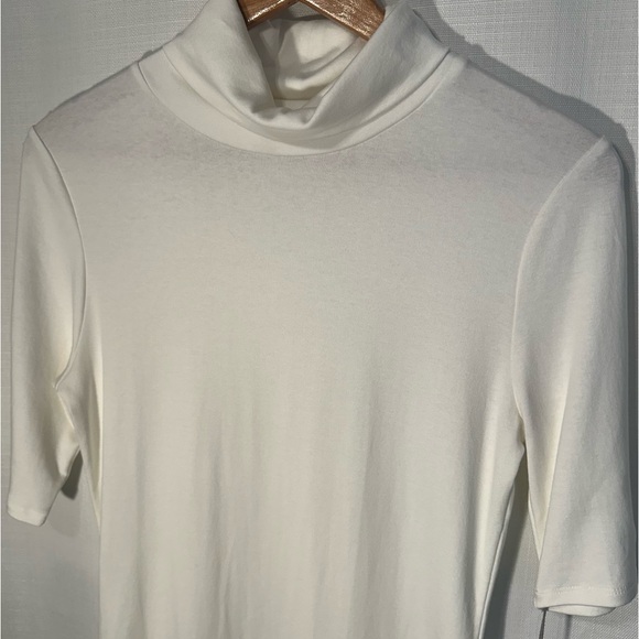A New Day Elbow Length Cream Turtleneck Size Large - Picture 3 of 10